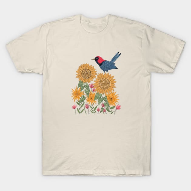 In the Flowers in Color T-Shirt by InkedinRed